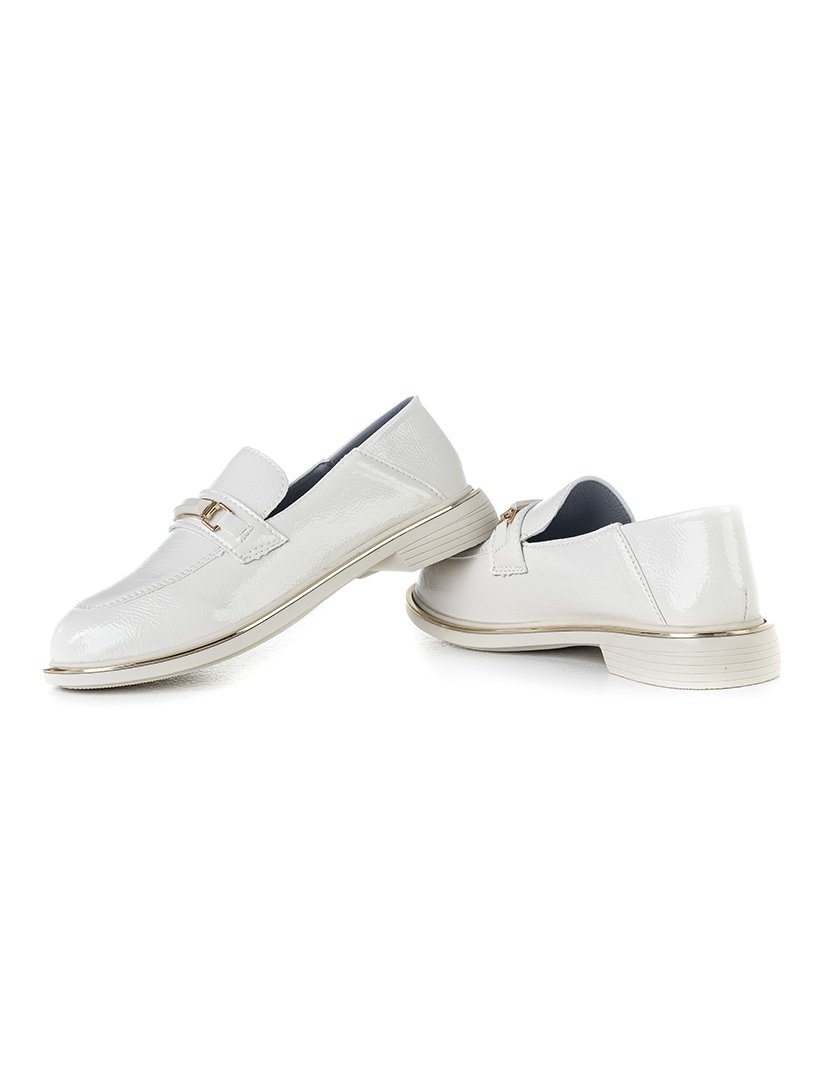 Mocassin de verniz Bege