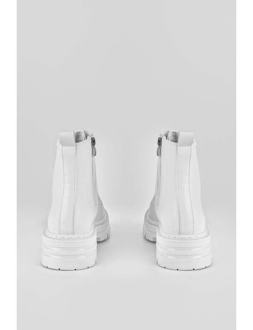 Botins com atacadores Branco