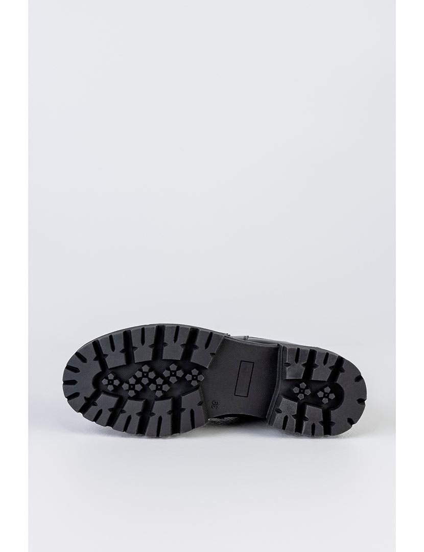 Botins Chelsea de couro Preto