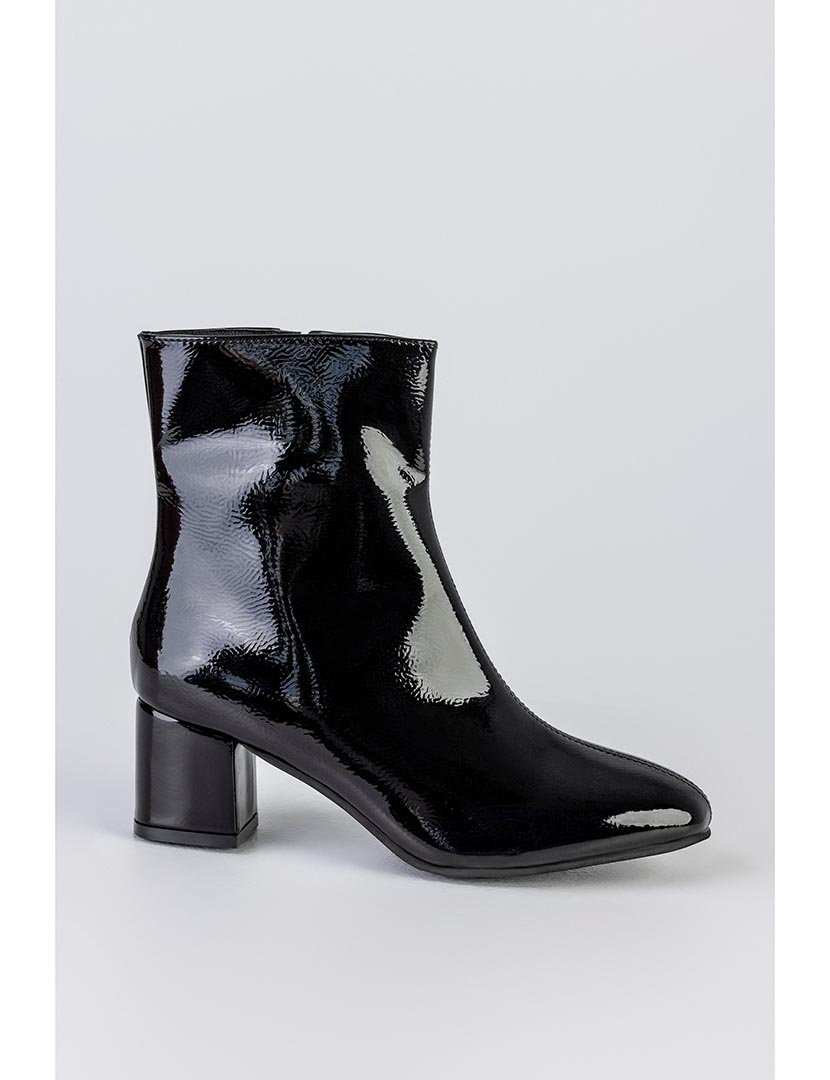 Botins zip Preto