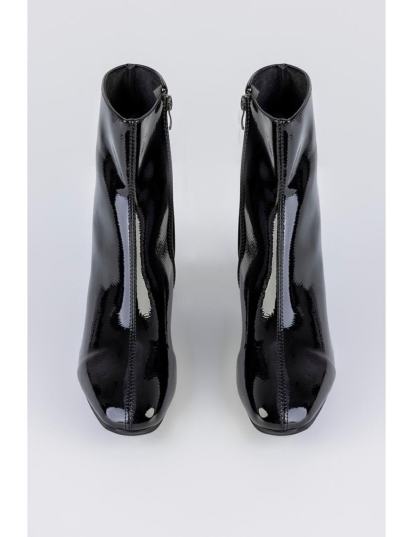 Botins zip Preto