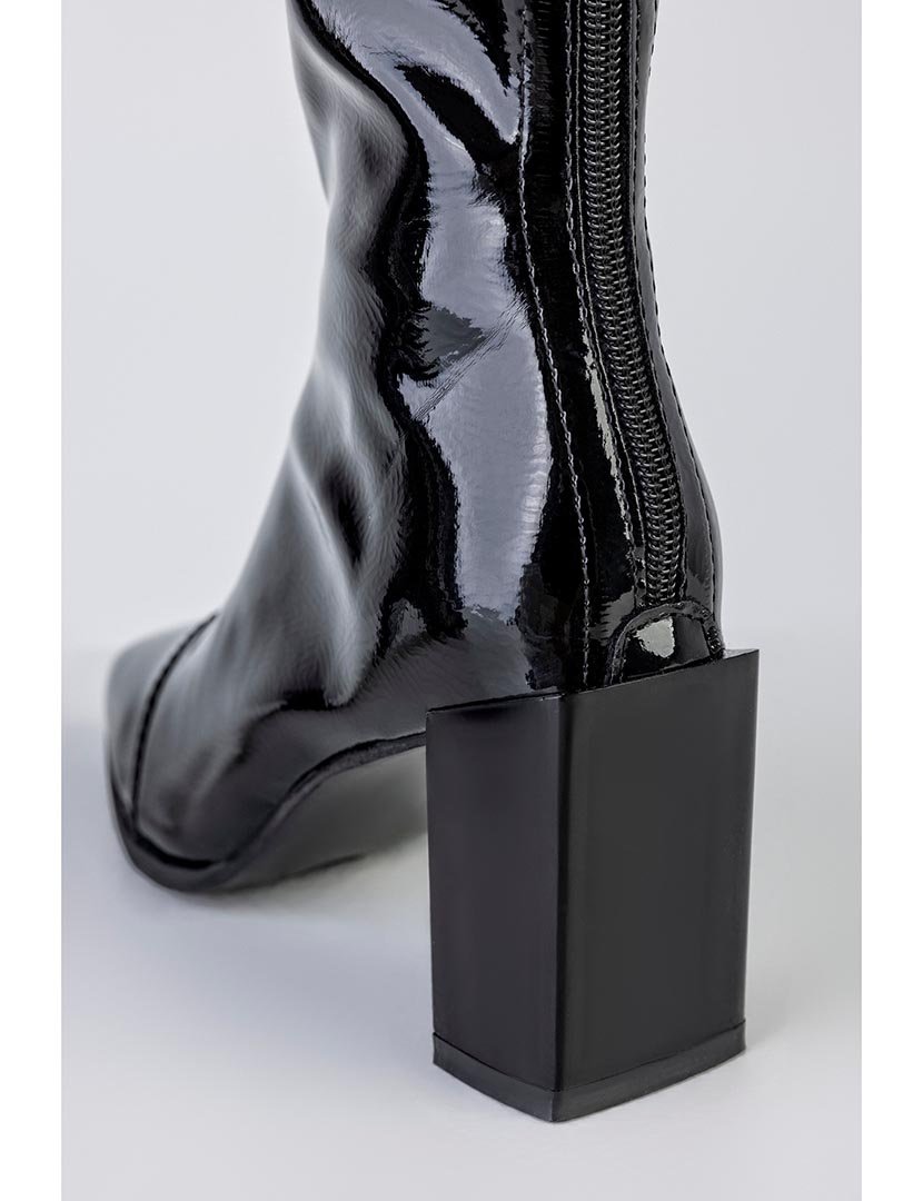 Botins zip Preto