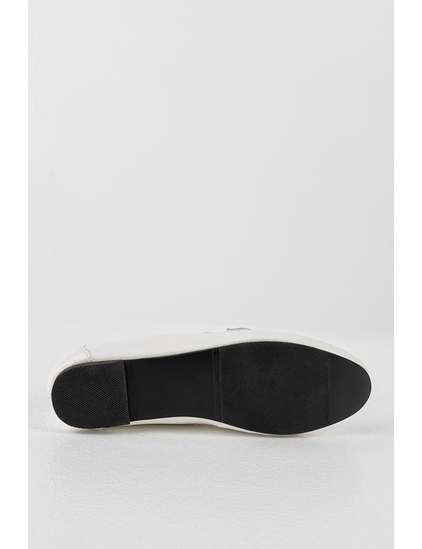 Mocassin com corrente Bege