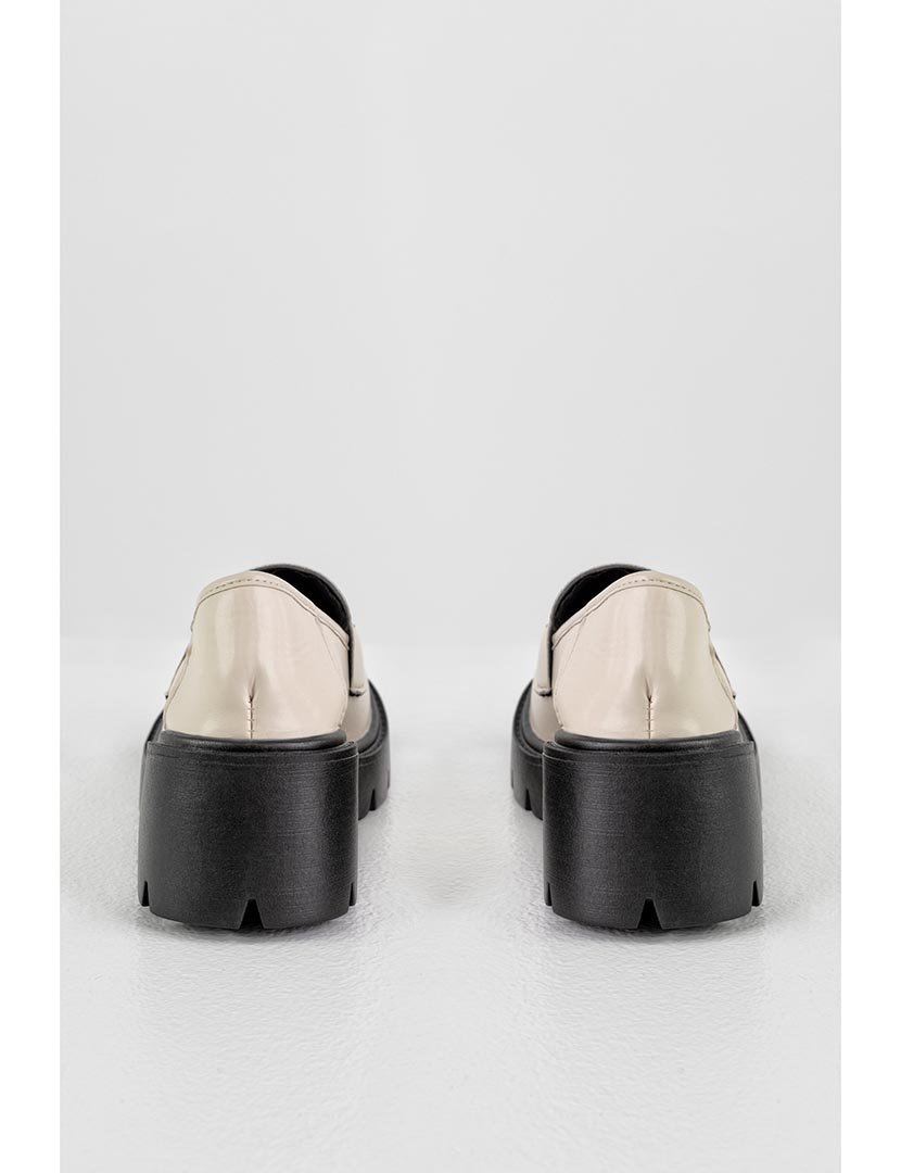Mocassin de sola grossa Bege