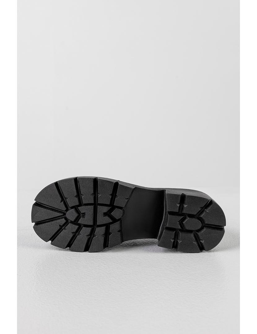 Mocassin de sola grossa envernizados Preto