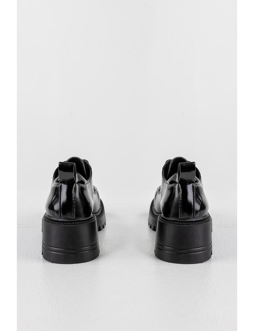 Sapatos Derby de sola grossa Preto