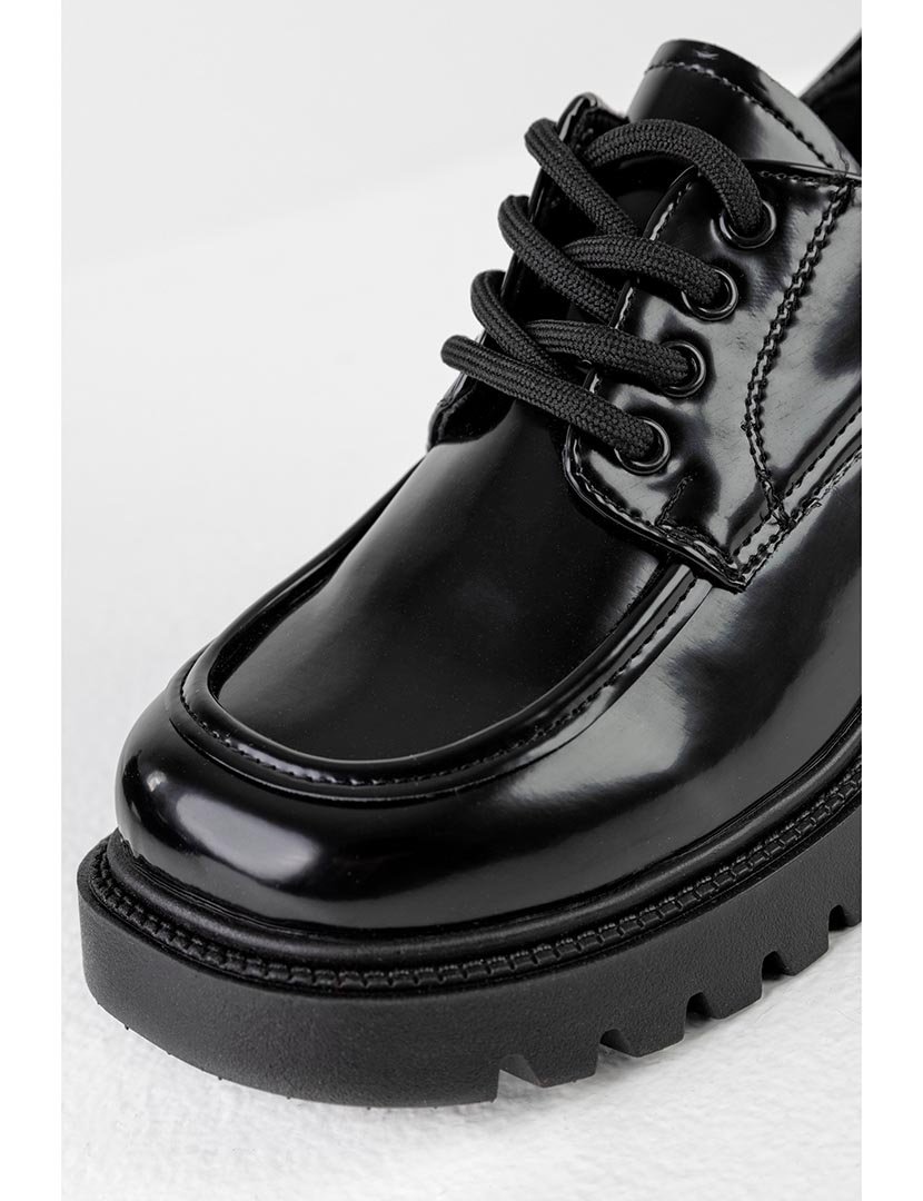 Sapatos Derby de sola grossa Preto