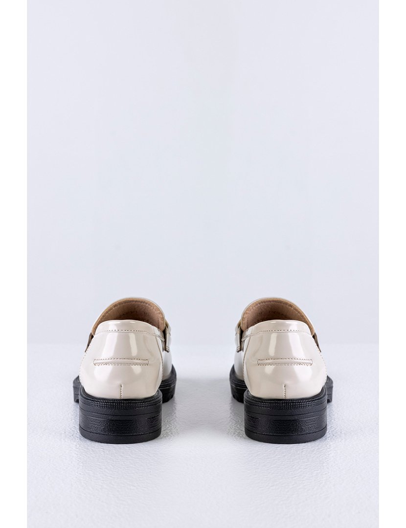 Mocassin sola grossa corrente Bege
