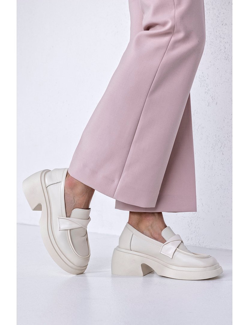 Mocassin sola grossa Branco