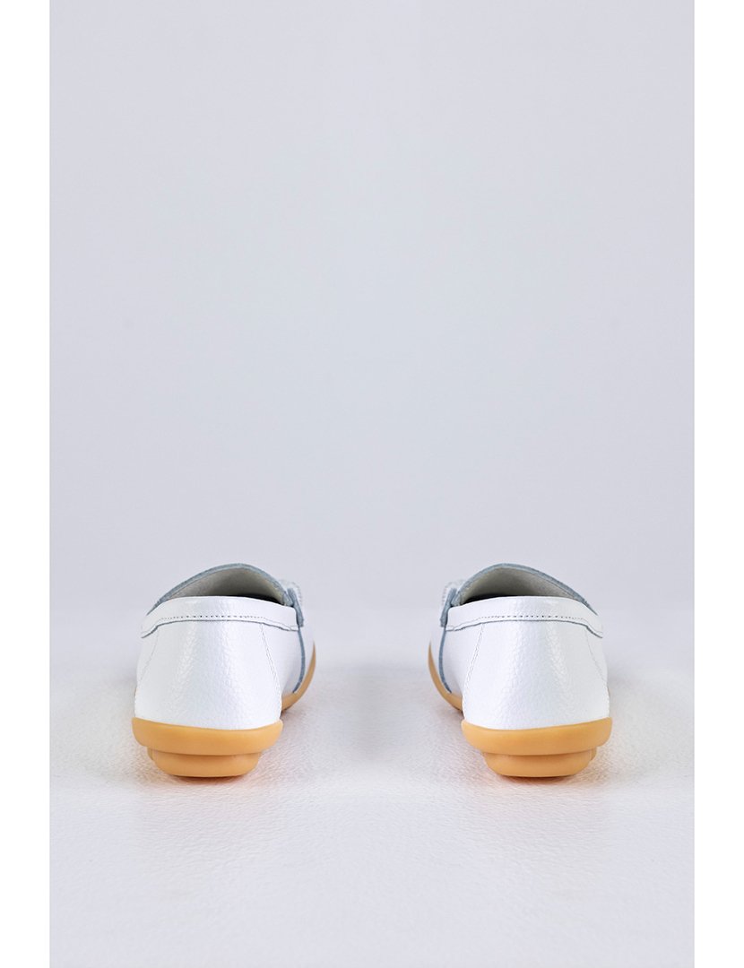 Mocassin Couro Branco