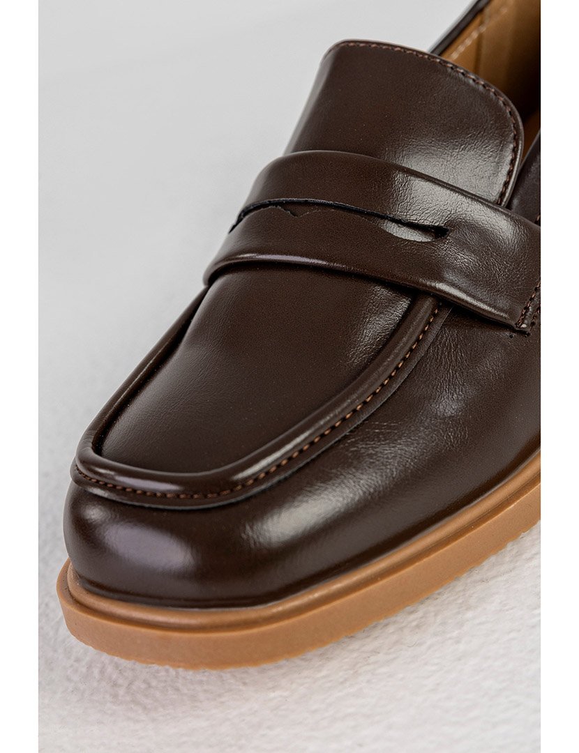 Mocassin Raso Castanho