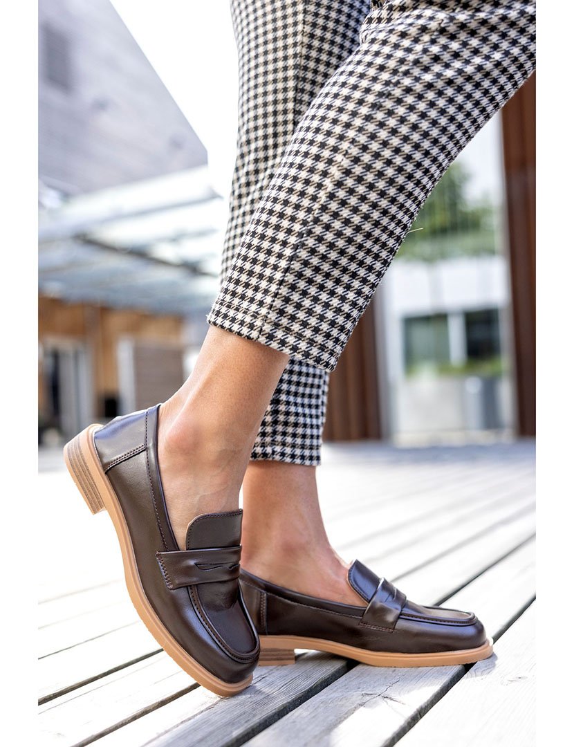 Mocassin Raso Castanho