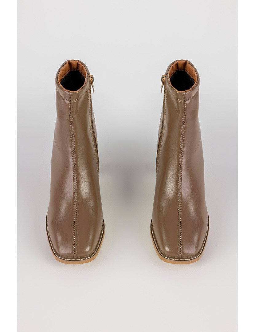 Botins zip Verde Khaki