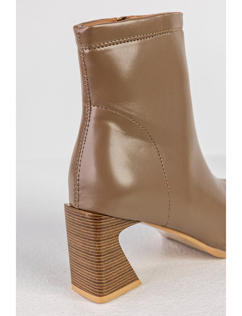 Botins zip Verde Khaki