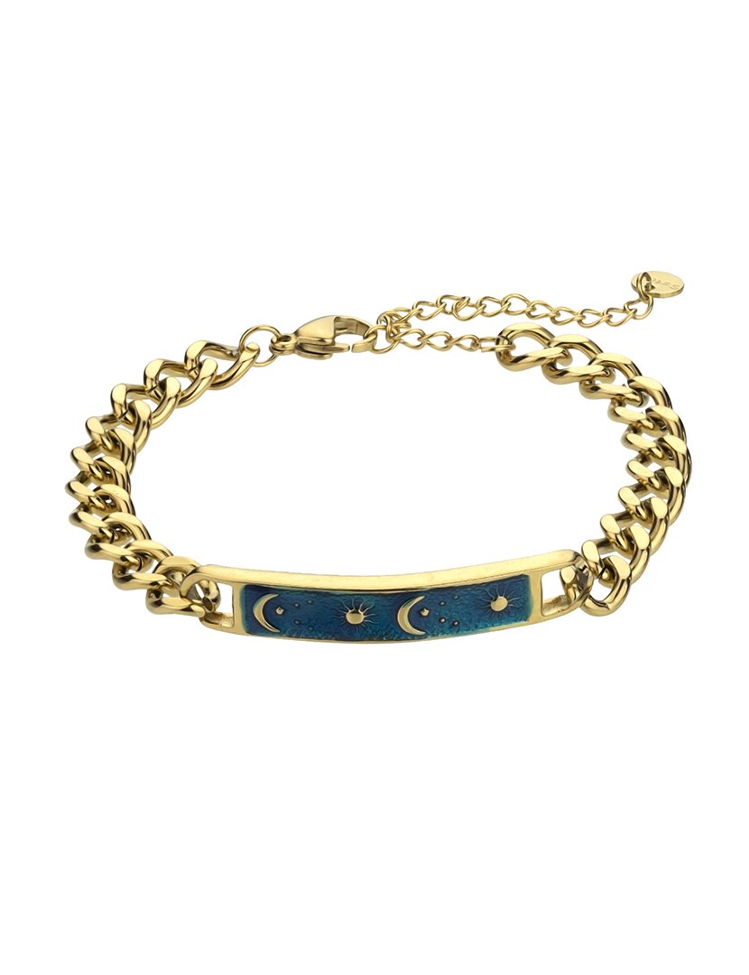 Pulseira Dourada e Azul
