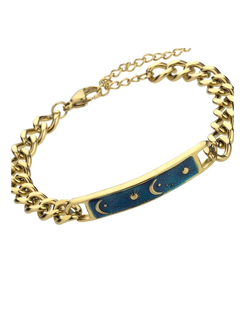 Pulseira Dourada e Azul