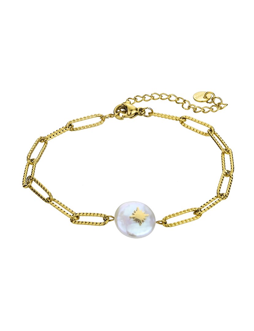 Pulseira Dourada e Branca