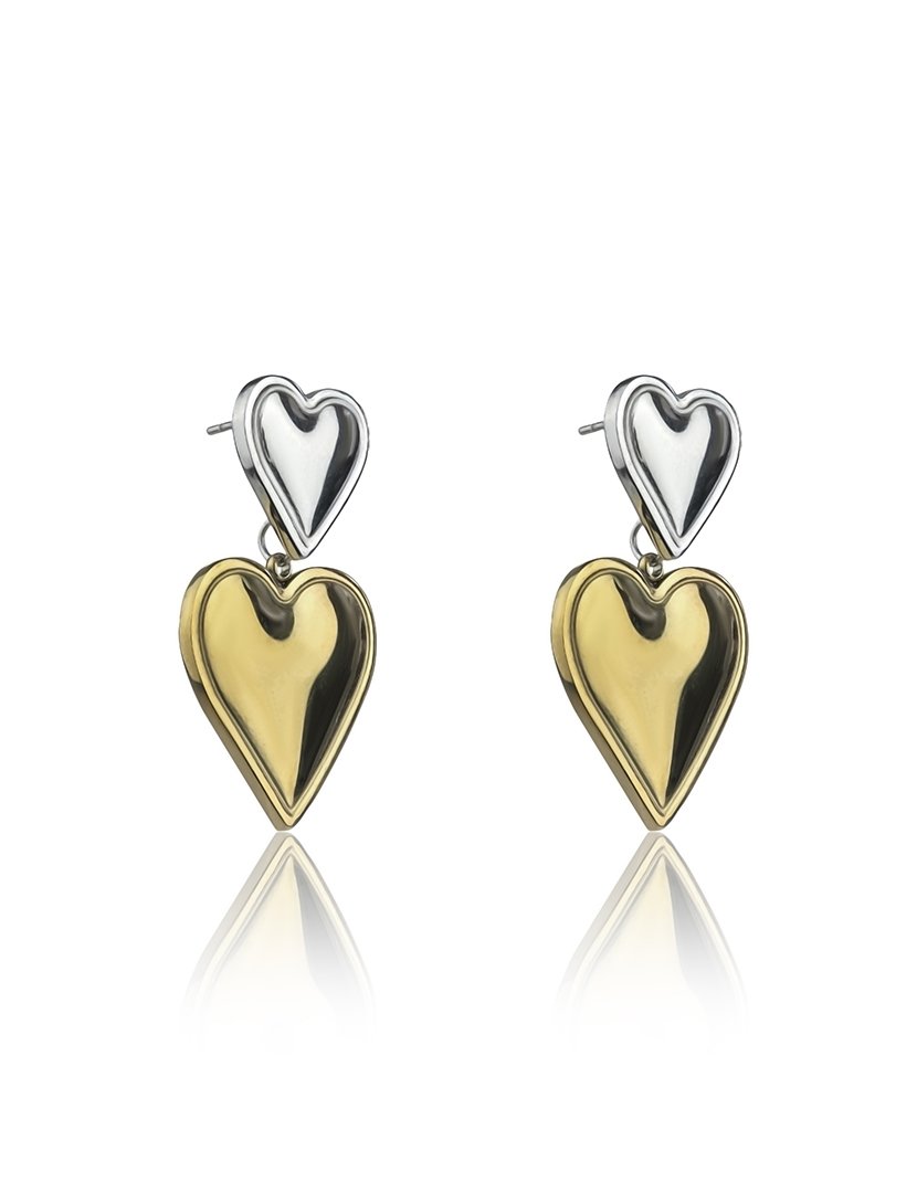 Brincos Dourados e Prateados