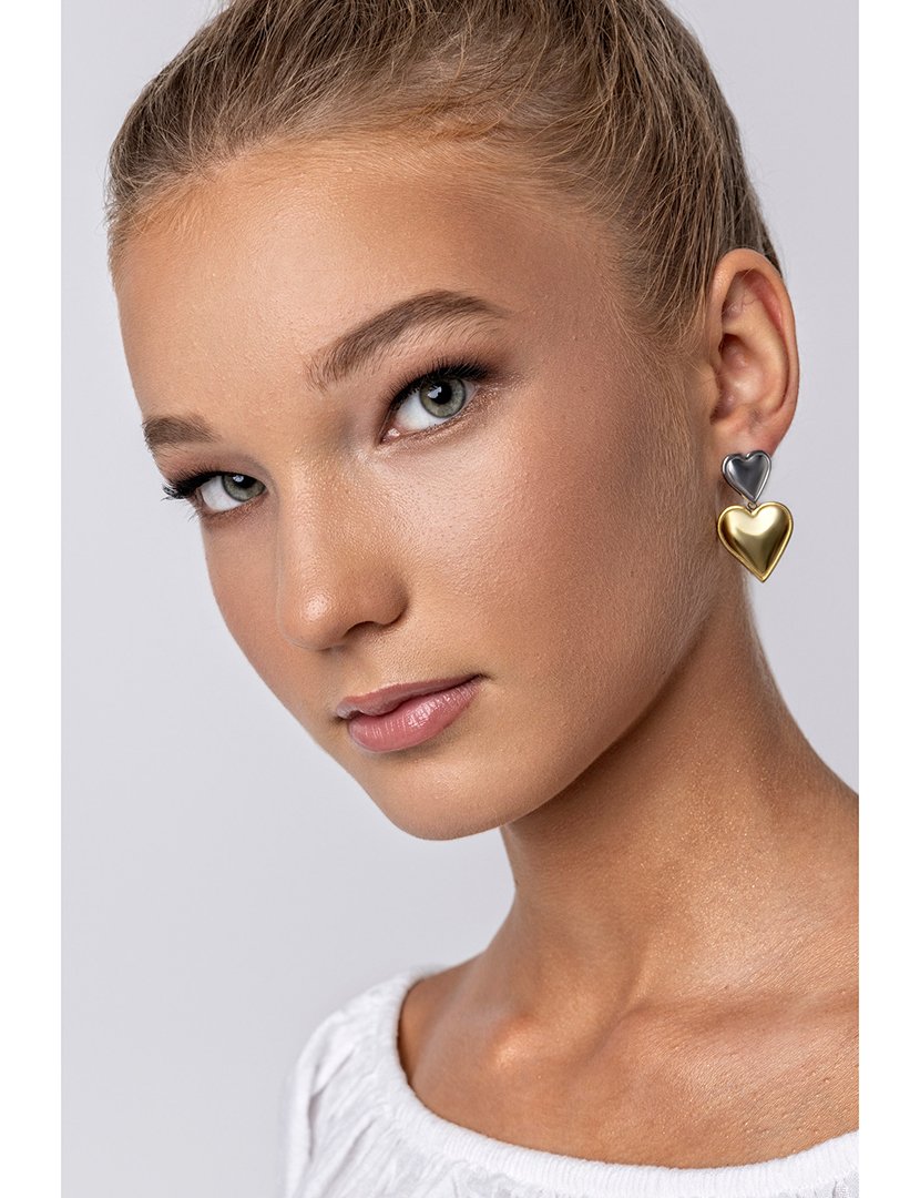 Brincos Dourados e Prateados