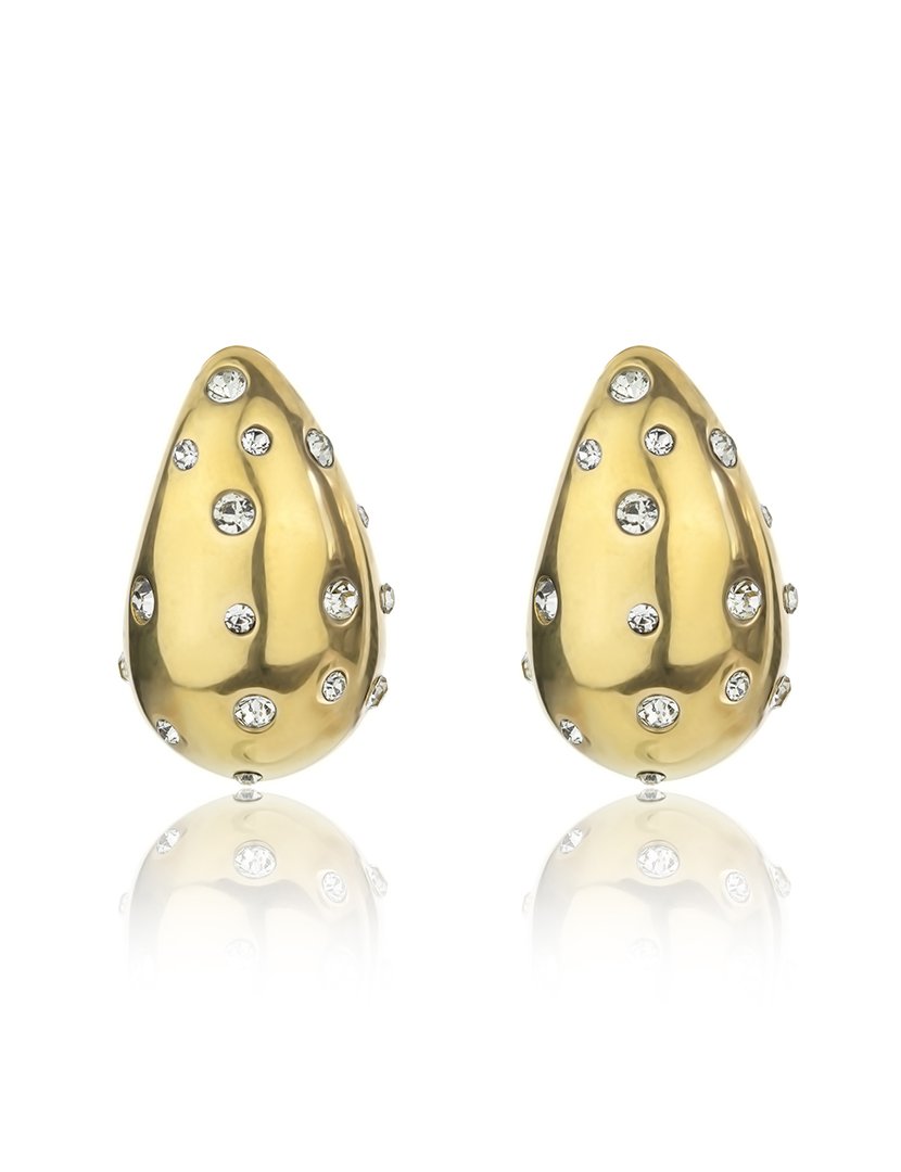 Brincos Dourados e Branco