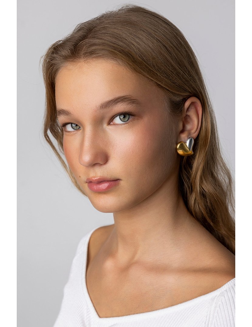 Brincos Dourados e Prateados