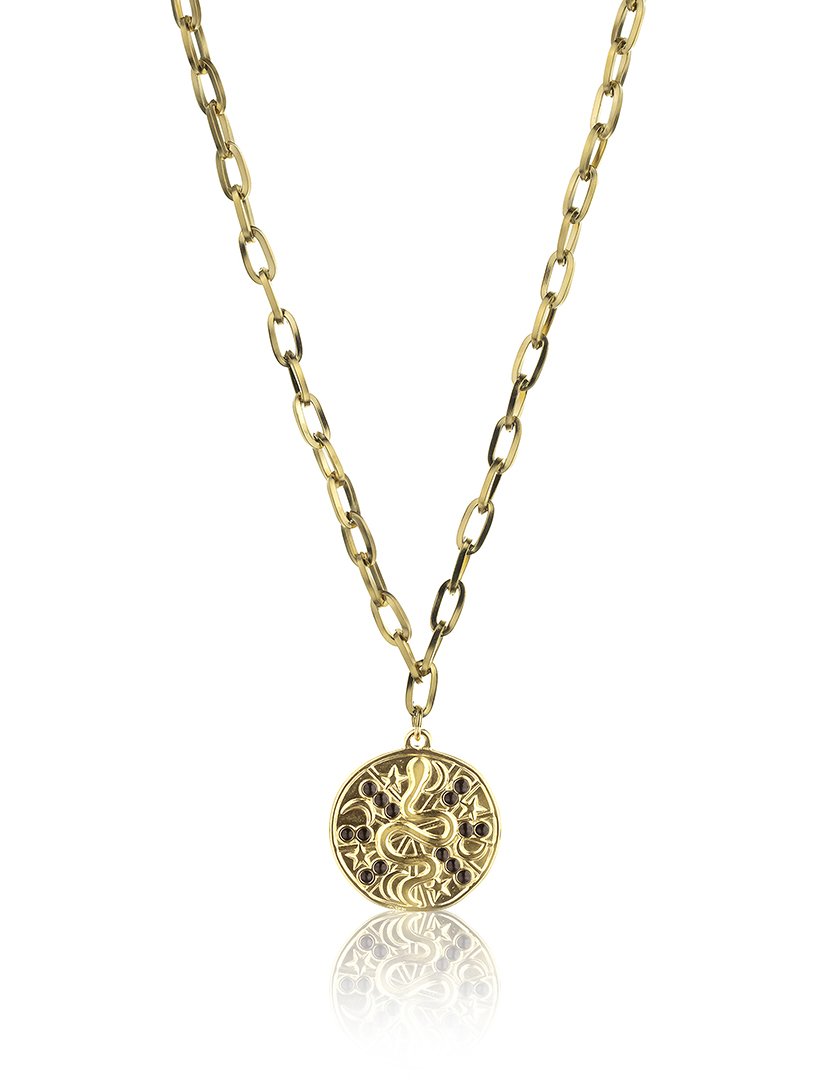 Colar Dourado e Preto