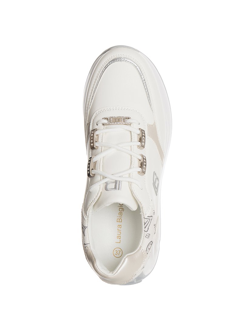 Ténis Senhora Branco e Cinza