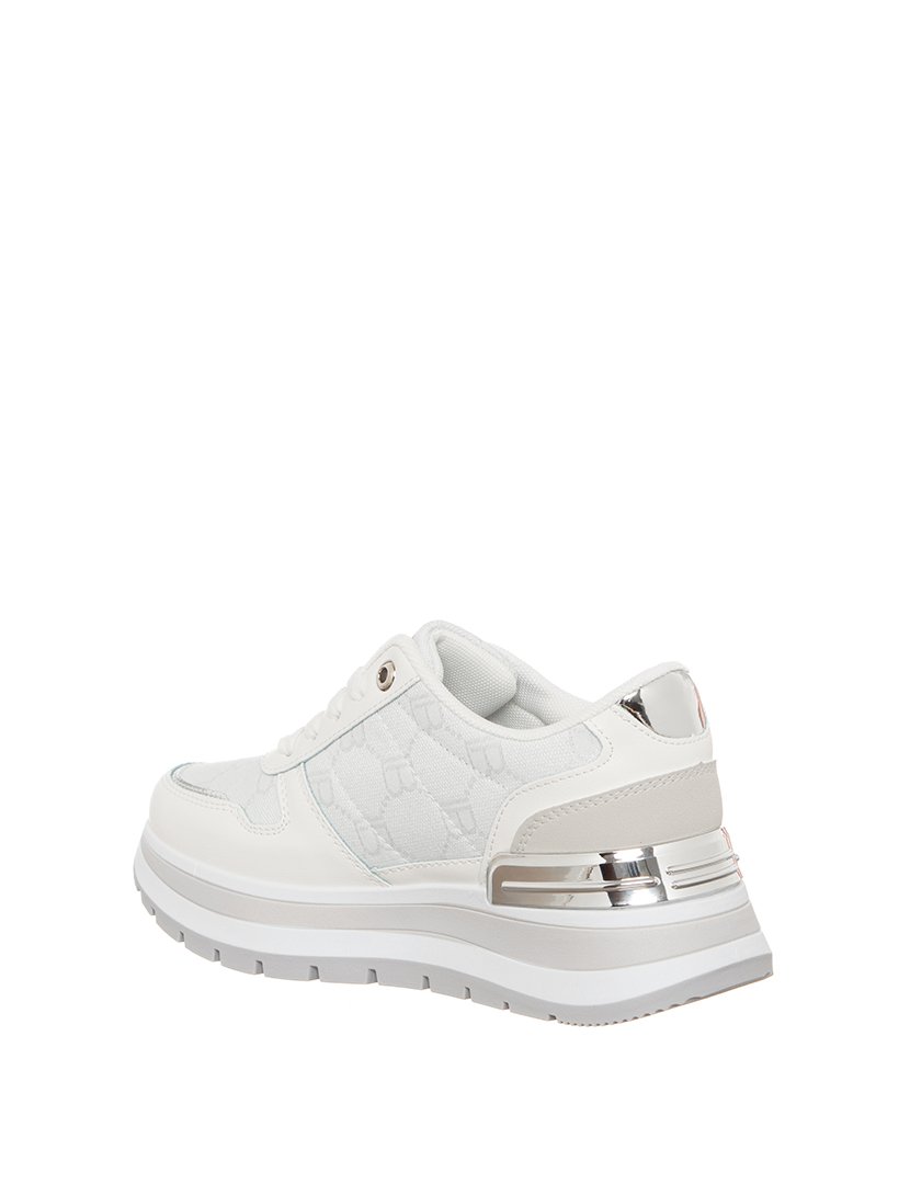 Ténis Senhora Branco e Prateado