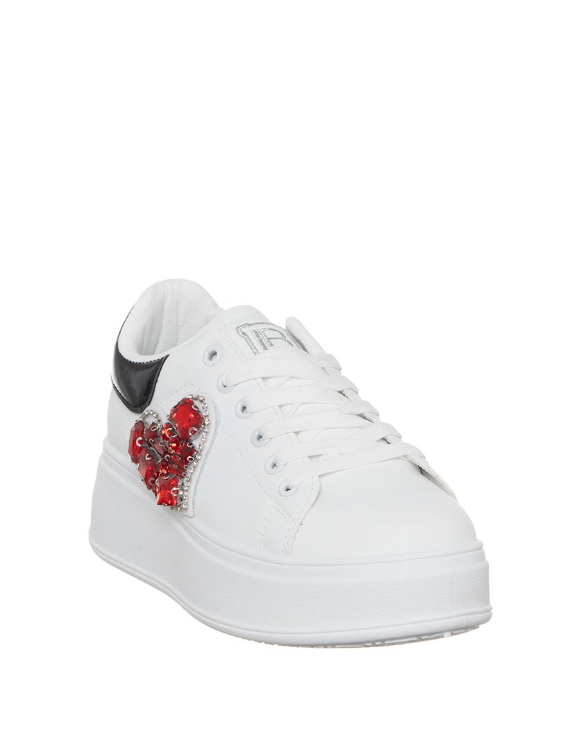 Ténis Senhora Branco e Vermelho