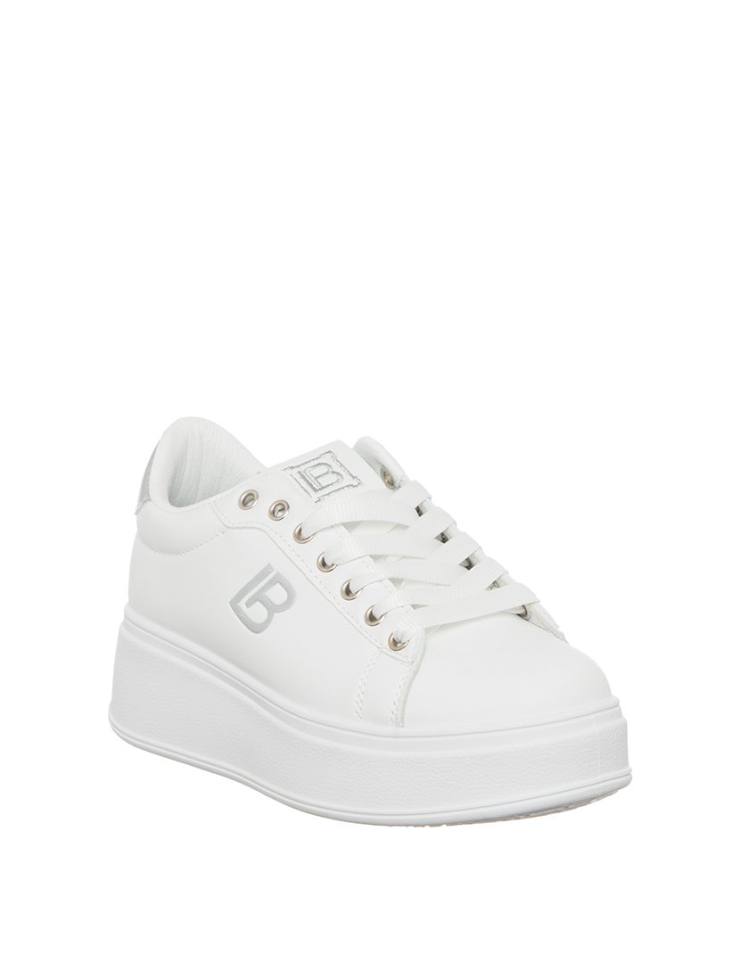 Ténis Senhora Branco e Prateado