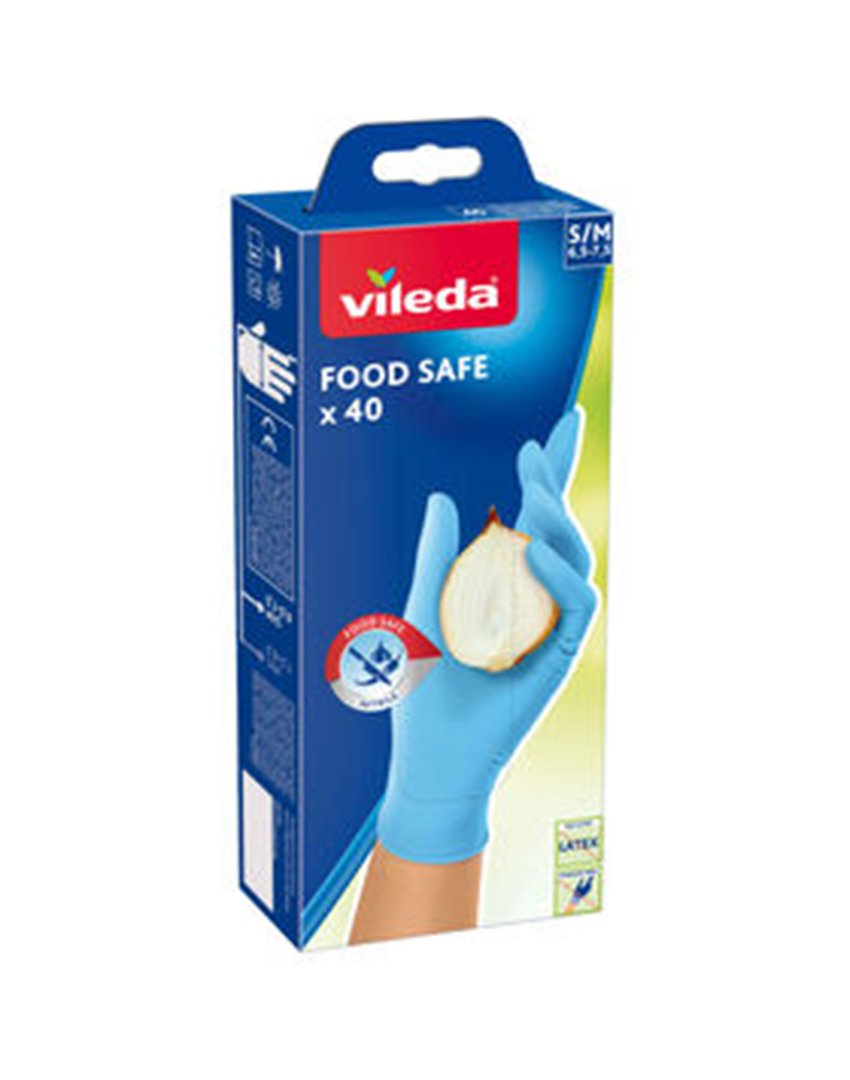 Luvas Descartaveis Nitrilo Food Safe 40 Un M/G