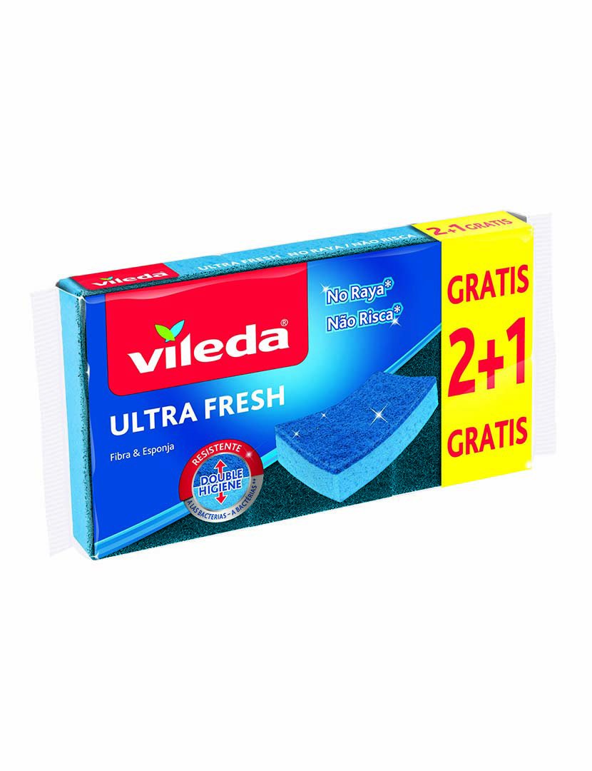 Esfregão Esponja Ultra Fresh Não Risca 2+1