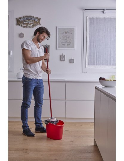 Balde Com Espremedor Superfácil Vermelho