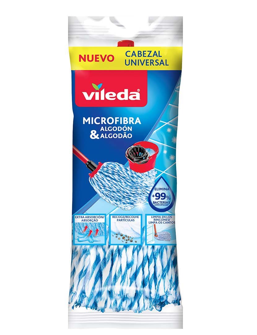 Recarga Esfregona Microfibra E Algodão