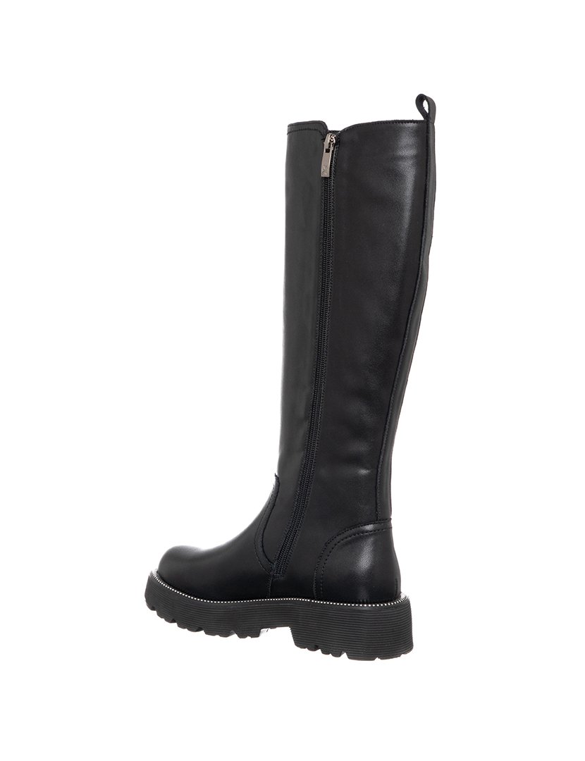 Botas Cano Alto Menina Preto