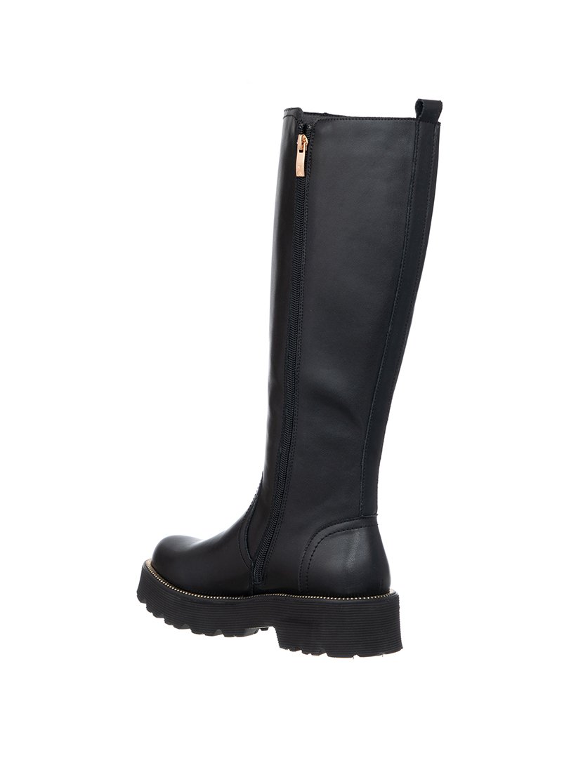 Botas Cano Alto Menina Preto