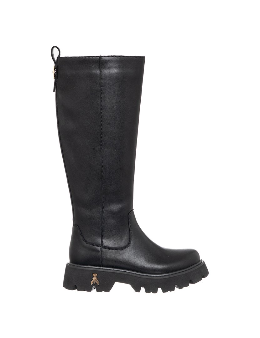 Botas Cano Alto Menina Preto