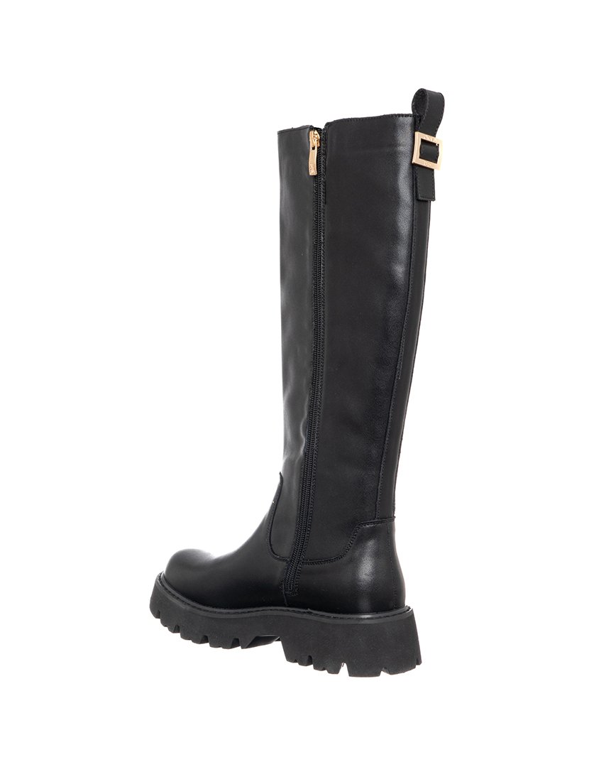 Botas Cano Alto Menina Preto