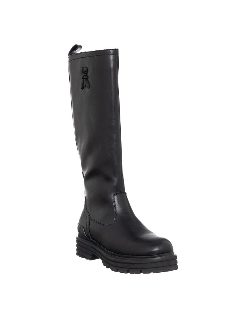 Botas Cano Alto Menina Preto