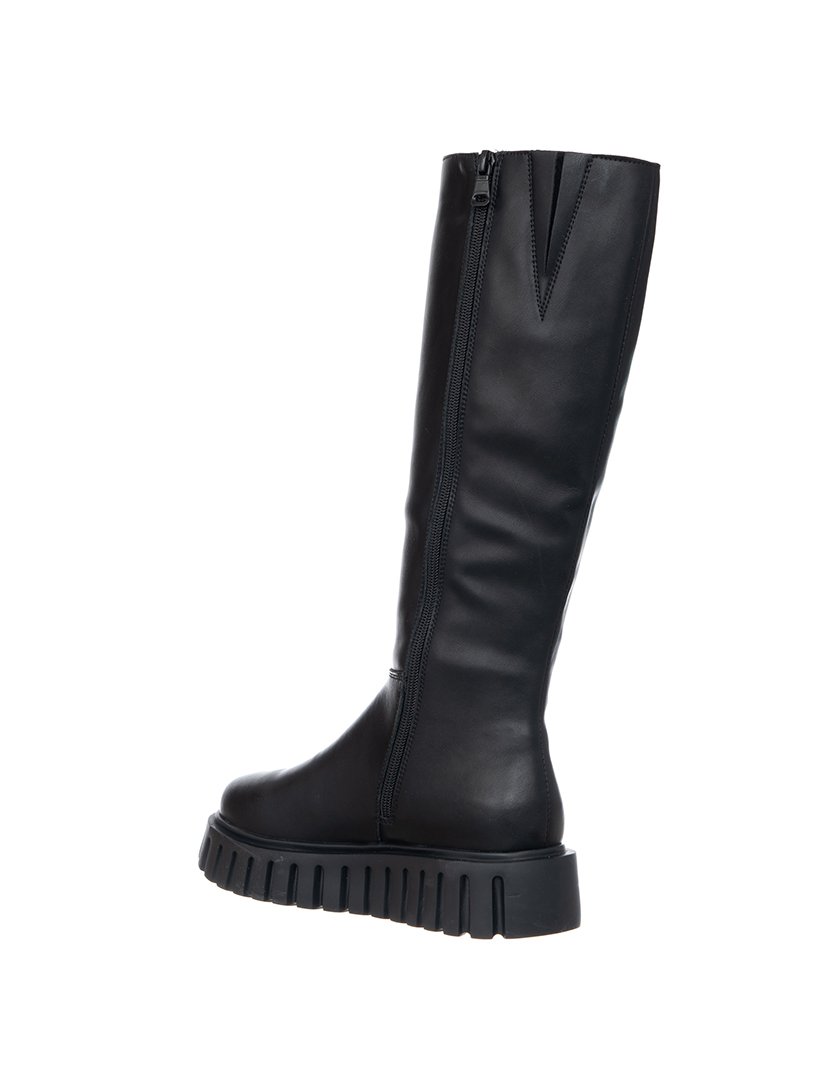 Botas Cano Alto Menina Preto