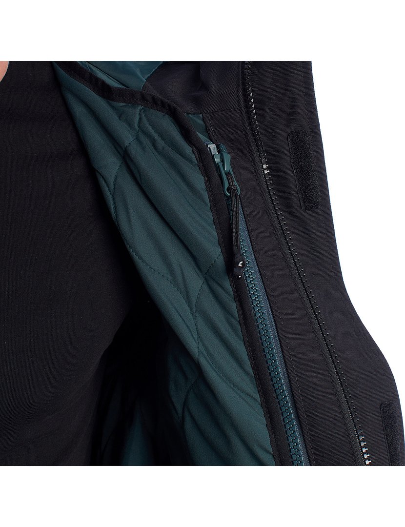 Casaco Reversível Homem Preto e Verde