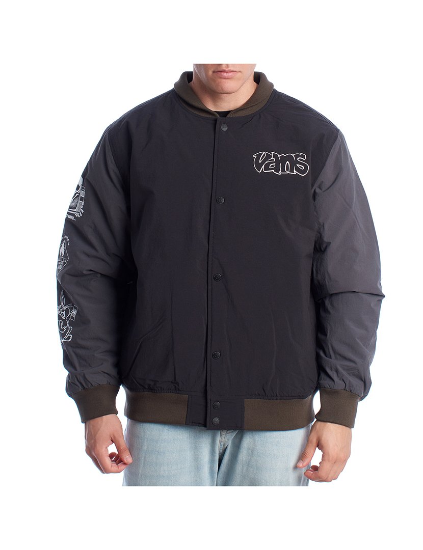 Casaco Homem Preto e Castanho