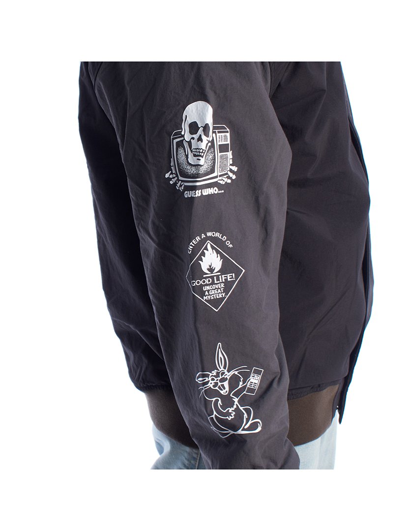 Casaco Homem Preto e Castanho