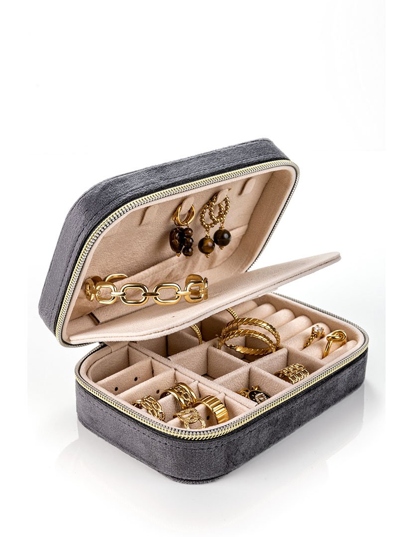 Caixa para Jóias Berlin Cinzento