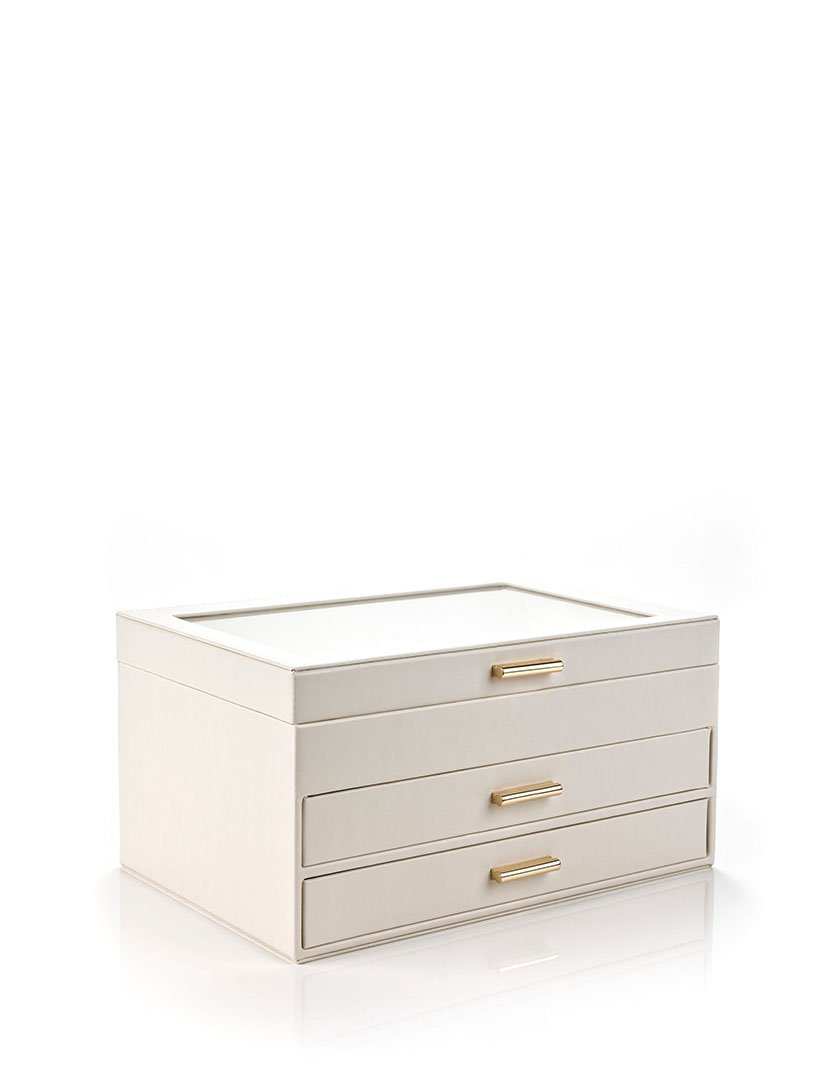 Caixa para Jóias Milan Branco