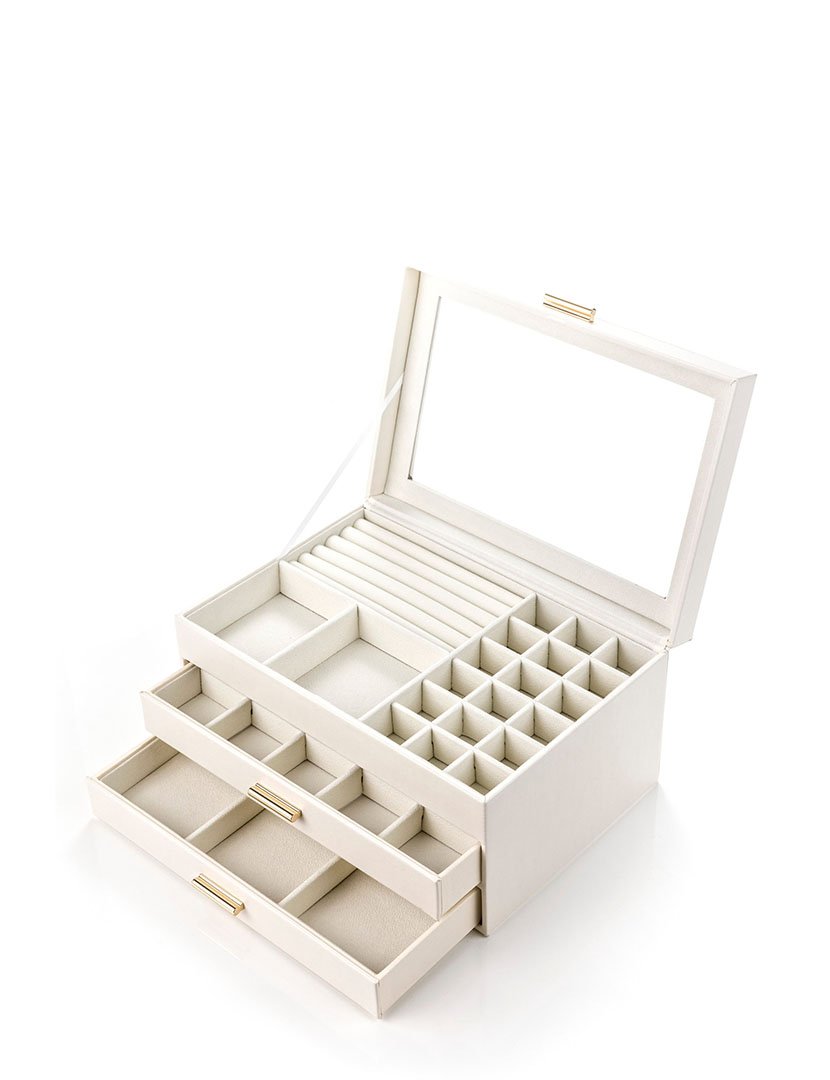 Caixa para Jóias Milan Branco