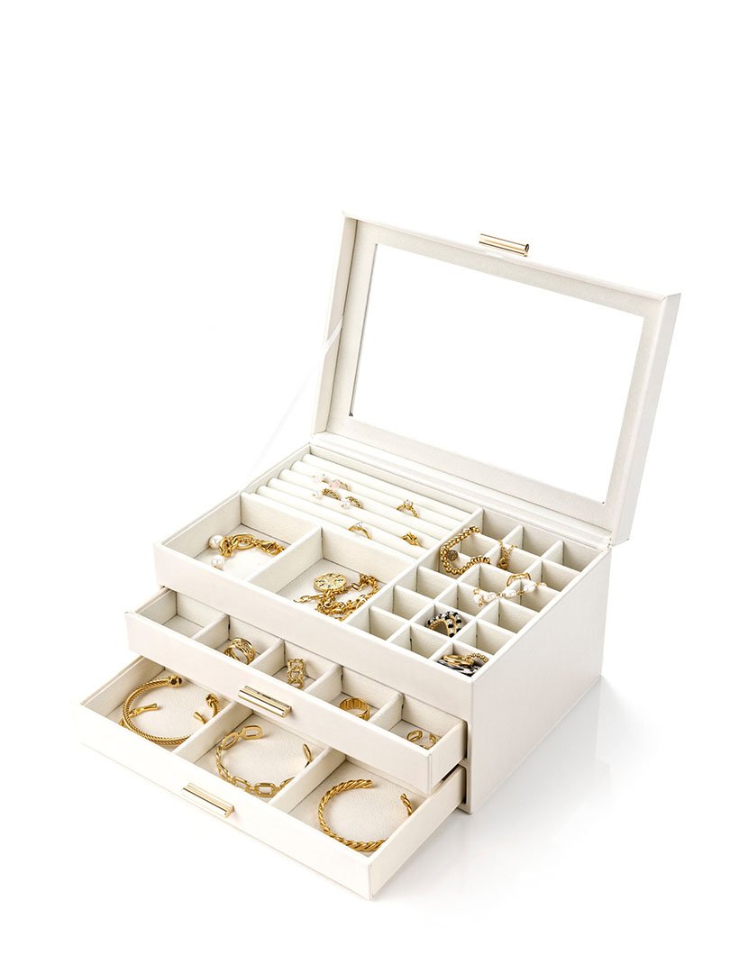 Caixa para Jóias Milan Branco