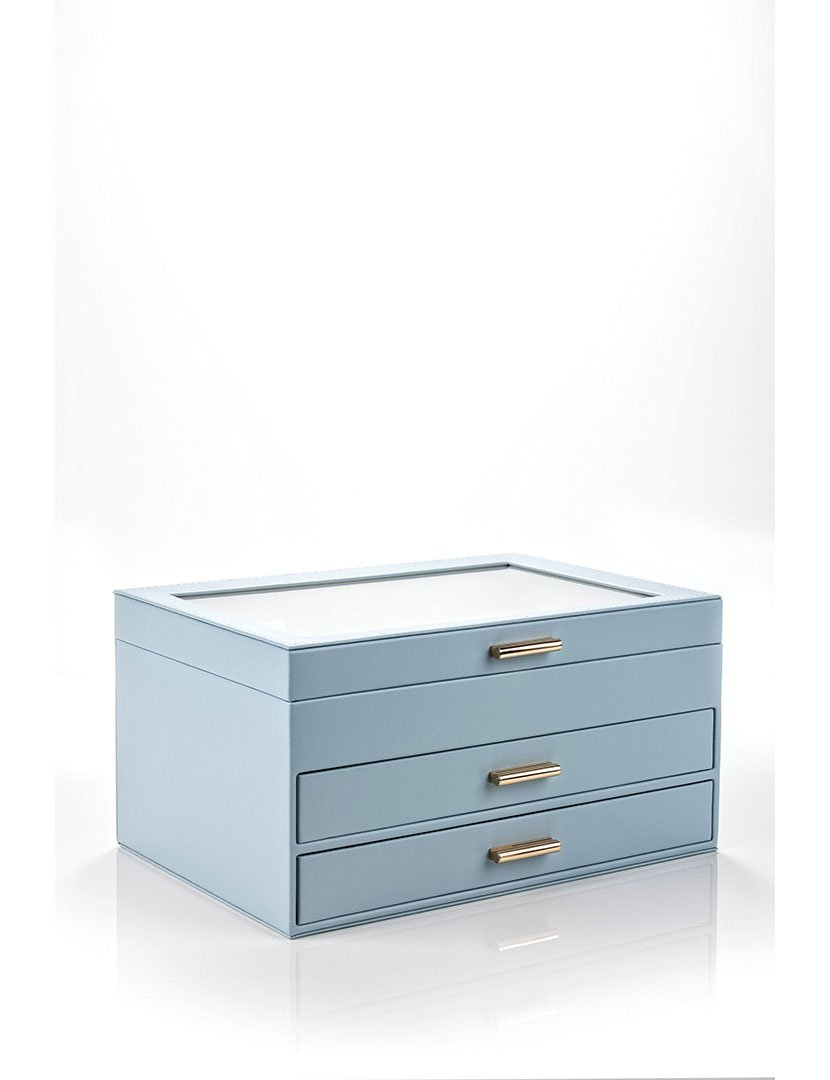 Caixa para Jóias Milan Azul