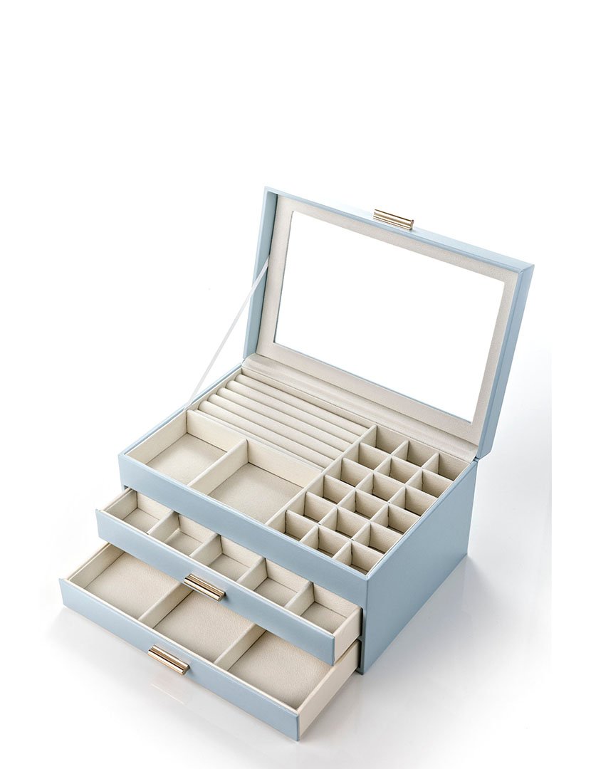 Caixa para Jóias Milan Azul