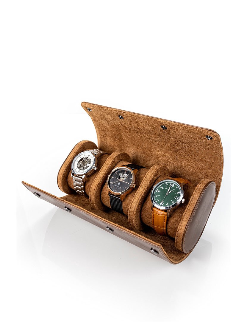 Caixa para Relógios Amsterdam Castanho